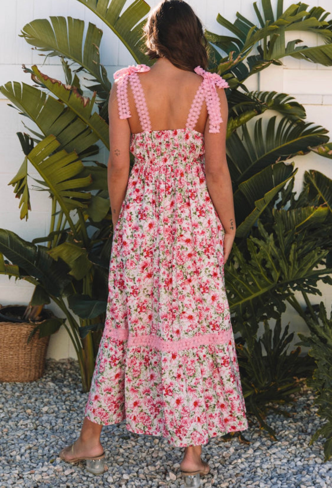 Pink Floral Maxi