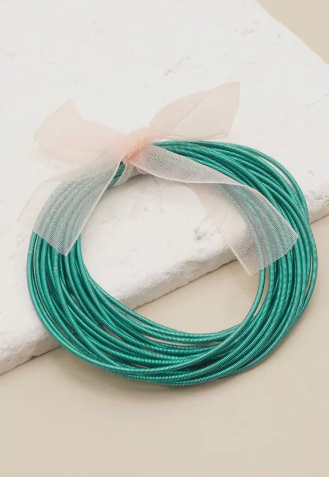 Turquoise Guitar String Bracelet Set