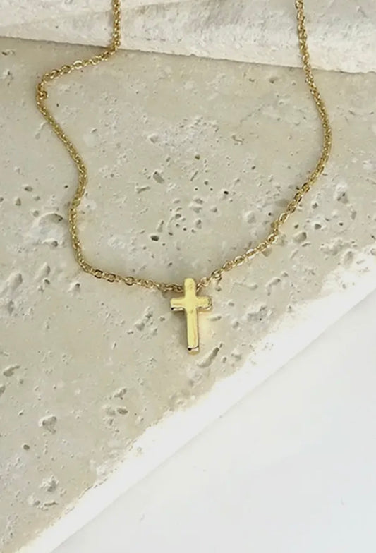 Gold Cross Necklace